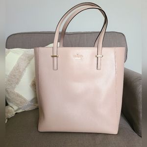 Kate Spade Tall Tote with Zipper in Light Pink
